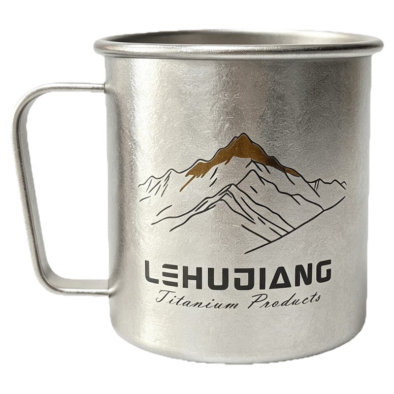 纯钛抑菌刻字马克杯户外纯钛茶杯