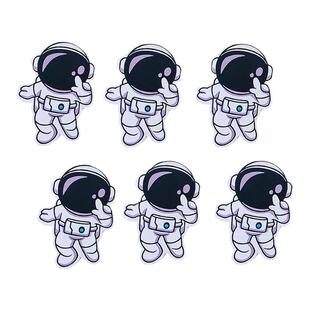 蓝色宇航员甜品台插件航天员生日蛋糕装饰插牌纸杯推推乐烘焙布置