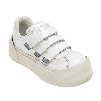 原创小众魔术贴板鞋机能风8CM