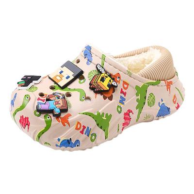 EVA加绒儿童棉拖鞋防滑软底保暖