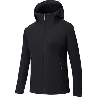 安踏冠军户外徒步系列凌锋MH软壳女士防风透湿加绒外套162610615