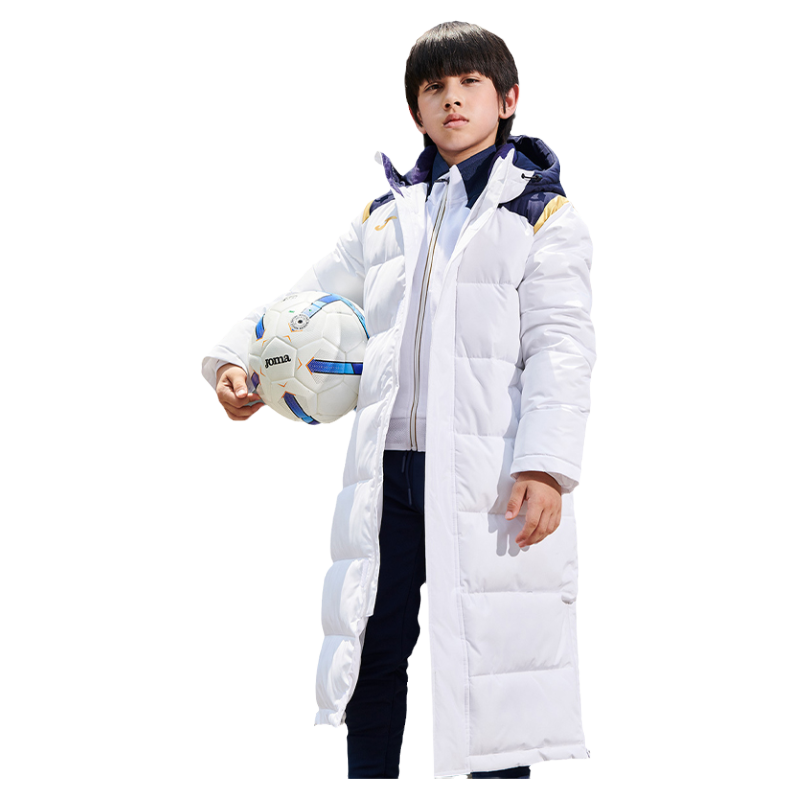 joma荷马拉链长款棉服