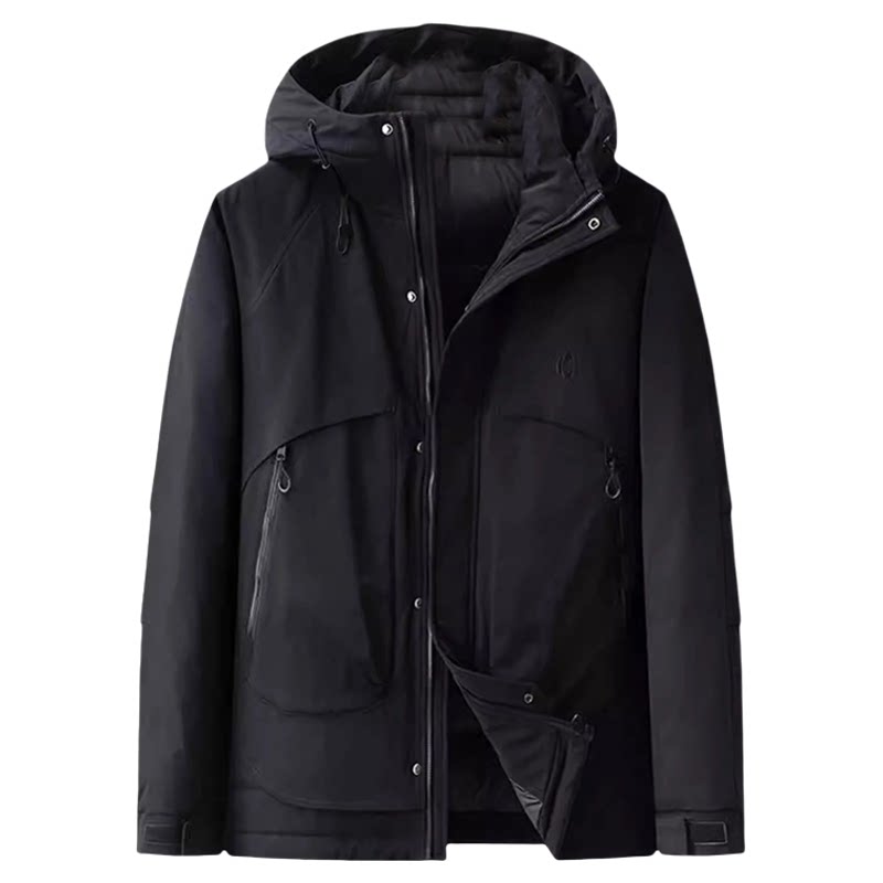 百胜狐90鸭绒大码男加厚羽绒服