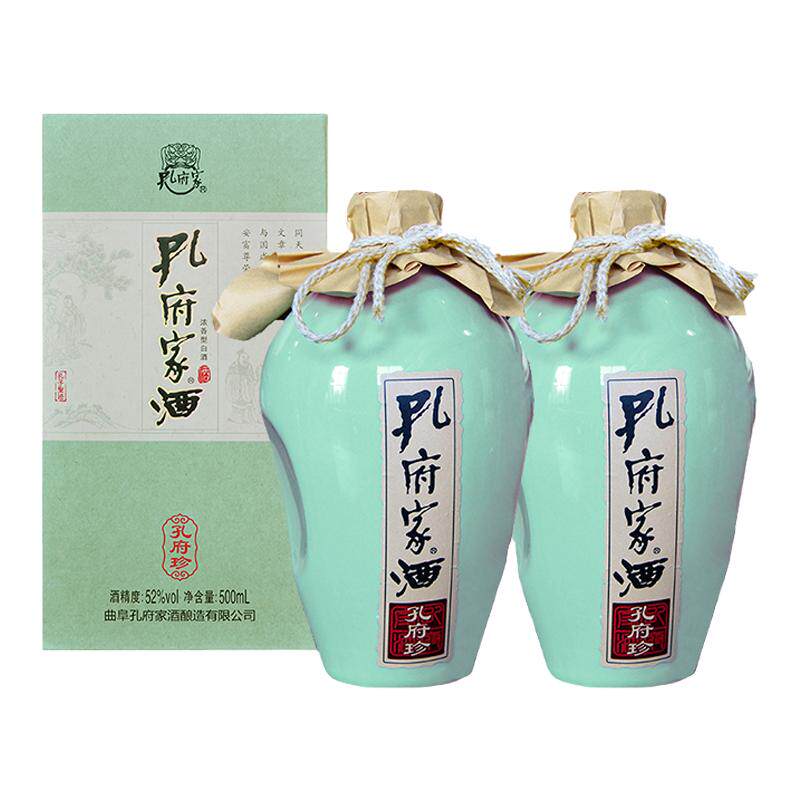 孔府家酒珍瓶装陶瓶高度浓香白酒