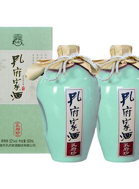 孔府家酒珍瓶装陶瓶高度浓香白酒