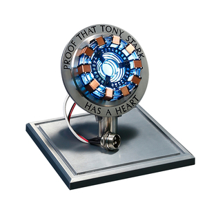 HCMY钢铁侠MK1电磁反应堆胸灯合金方舟炉声控发光桌面摆件模型