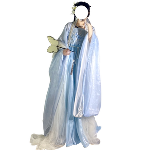 柒邑原创汉服女唐制诃子裙【如梦】齐胸中国风大袖衫古装仙气春秋