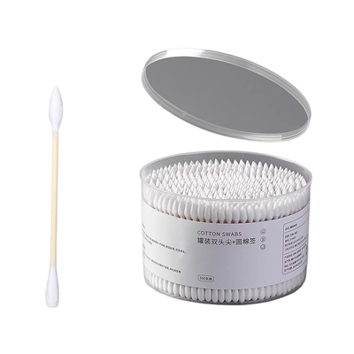 双头棉签掏耳朵专用化妆一次性卫生棉棒清洁挖耳勺木棒棉花棒家用