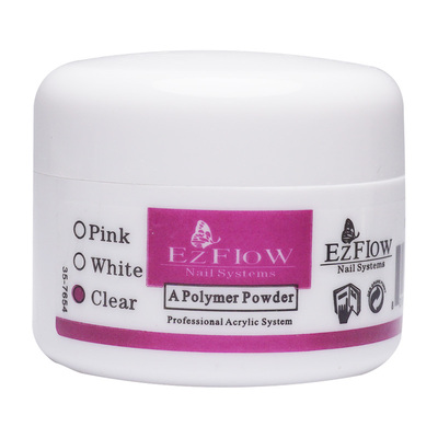 水晶透明加白配粉液使用光疗甲