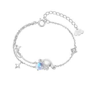 潮色绘x三丽鸥玉桂狗手链女生925纯银饰小众生日100天纪念日礼物