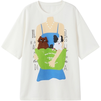 URLAZH有兰萌宠伴侣T恤