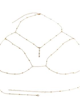 性感身体链欧美挂件胸链腰链女