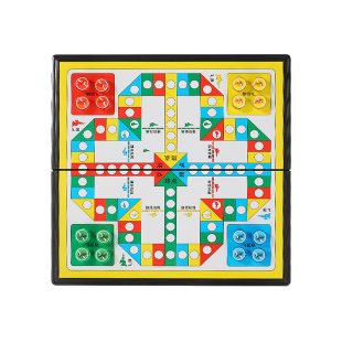 飞行棋磁性益智儿童版便携大号五子棋围棋象棋斗兽棋跳棋军棋玩具