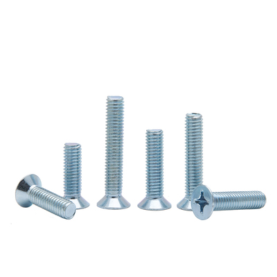 加硬镀锌十字沉头机螺钉GB819-76