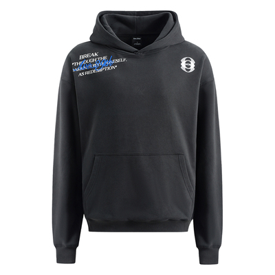 Ave.29th字母刺绣标语印花卫衣