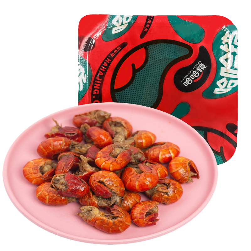 【哈哈鏡食品旗艦店】鎖鮮裝 麻辣小龍蝦尾138g 即食品牌調(diào)味海鮮