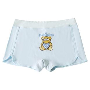 少女平角内裤纯棉高初中学生抗菌女童中大童发育期13岁女孩四角裤