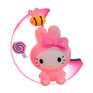 卡通小夜灯插电led感应遥控节能台灯卧室可爱睡眠护眼床头起夜光