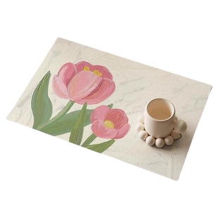 餐垫小尺寸防水防油皮革杯垫餐桌隔热免洗西餐垫子轻奢高级感桌垫