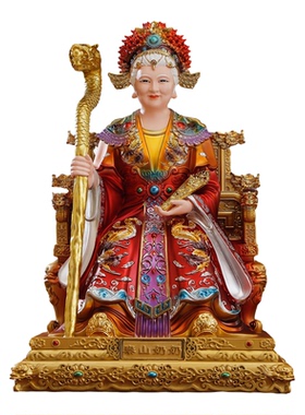 树脂泰山奶奶神像供奉碧霞元君像