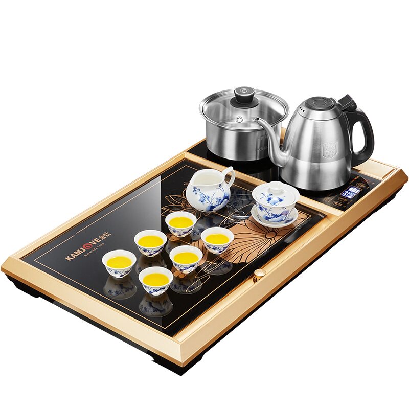 金灶全自动上水一体茶盘一整套