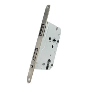 欧派门锁室内卧室房门 黑色卫生间实木门 分体把手银色磁吸静音锁