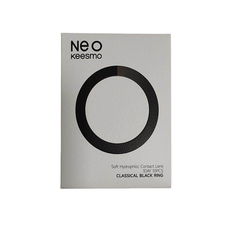 NEO小黑环美瞳半年抛1片装*2大小直径自然混血款彩色隐形眼镜