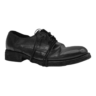 Aucun FootWear / 25FW992布莱克整鞋水洗马皮圆头手工德比皮鞋男