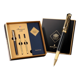 法国梦特娇签字笔商务高档礼盒轻奢金属重手感中性笔男士女士高档精致高端定制圆珠笔签单笔送领导笔送人礼物
