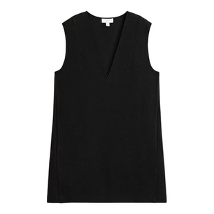 CS女装 休闲版型V领羊毛混纺迷你连衣裙2025秋季新品1294281003