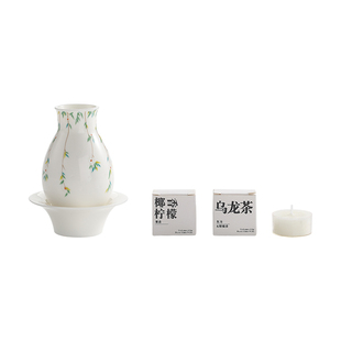 陶瓷防风灯罩香薰蜡烛灯氛围灯礼盒套装茶室茶桌家居装饰摆件客厅
