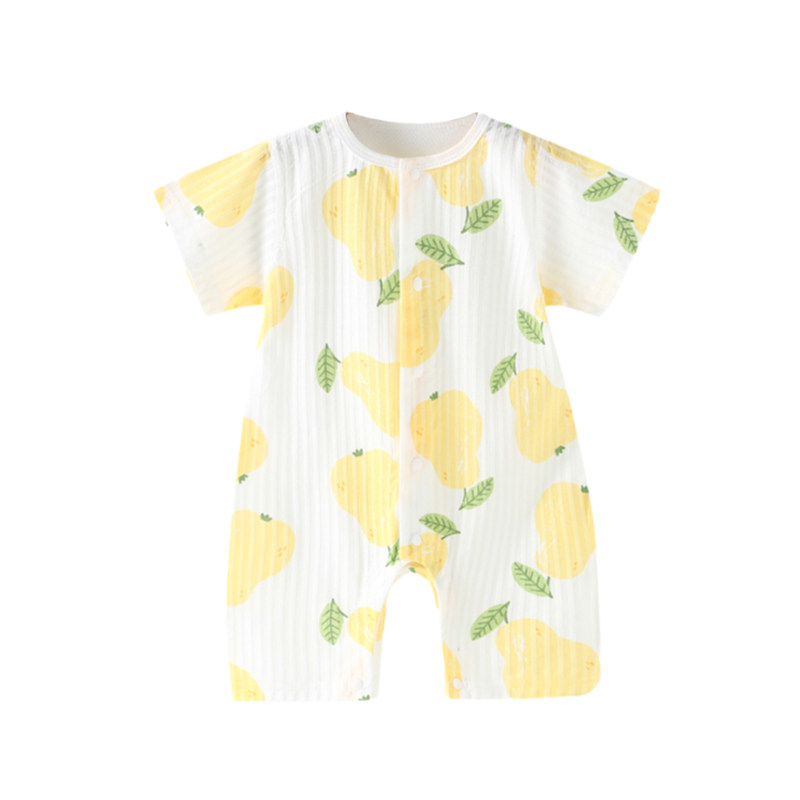 婴儿短袖连体衣夏透气空调服睡衣