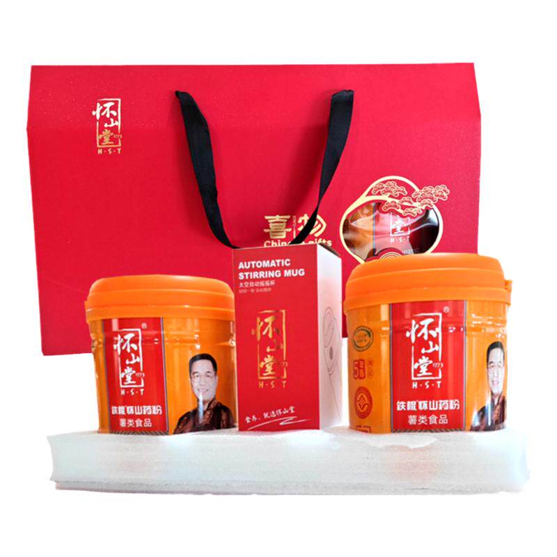 怀山堂铁棍山药粉合悦礼盒580g*2罐焦作温县特产礼品淮山药团购礼