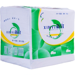 新宜3大包家用卫生纸柔韧老式厕纸方包刀切纸平板实惠装草纸手纸