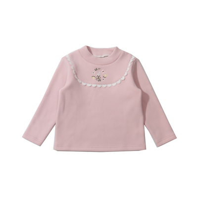 女童秋冬加绒加厚打底衫2025新款