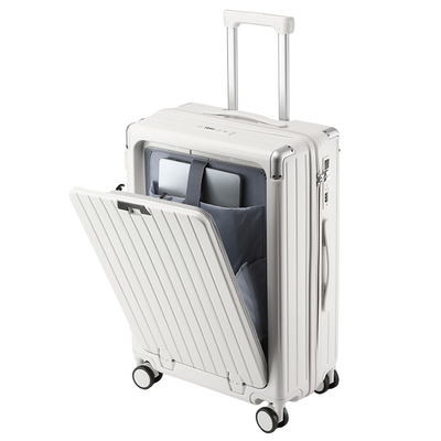 前开口行李箱20寸小型拉杆旅行箱