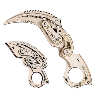 三角洲周边北极星木质拼装模型刀手工diy3D立体拼图男生积木玩具