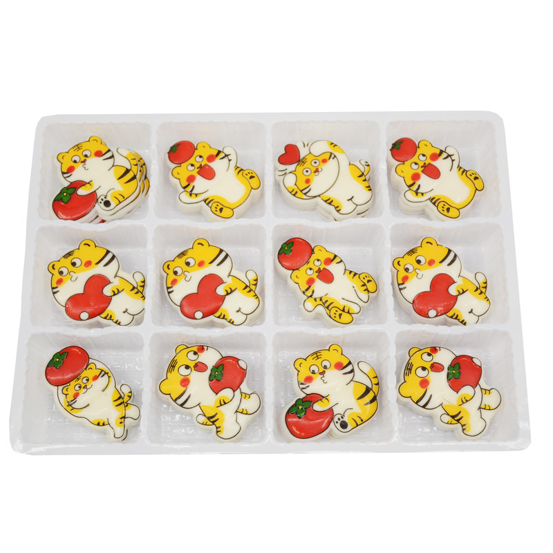 代可可脂巧克力老虎造型成品