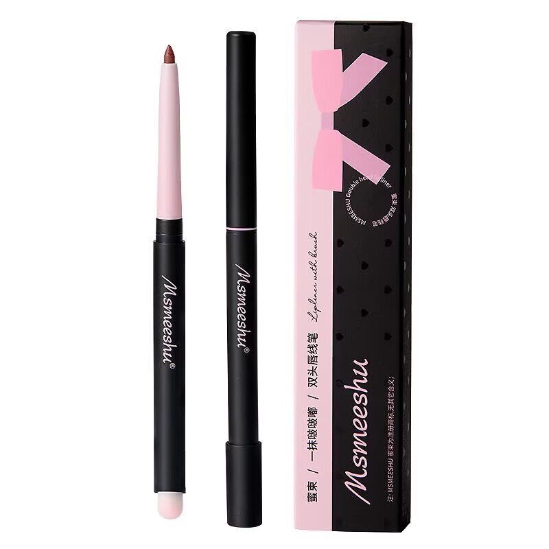 唇线笔唇刷二合一肉桂色持久防水不掉色裸色一体勾勒口红唇型丰唇