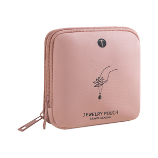 皮质防水首饰收纳包便携多层分隔收纳袋珠宝饰品绒布多功能文玩袋