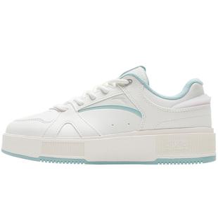 安踏奶盖板鞋女鞋潮流2026新款轻便厚底增高小白鞋百搭休闲运动鞋