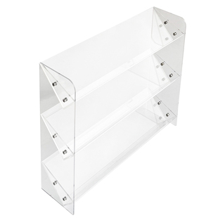 透明多层印章展示架倾斜化妆品粉饼收纳架直立式桌面置物架可定制