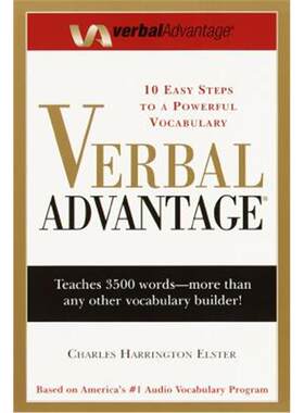 【外文书店】Verbal Advantage 英文原版 言语优势: 具有强大词汇量的十个简单步骤 高级词汇单词书学习GRE出国考试工具书英英词典
