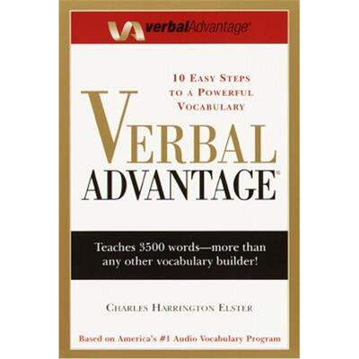 【外文书店】Verbal Advantage 英文原版 言语优势: 具有强大词汇量的十个简单步骤 高级词汇单词书学习GRE出国考试工具书英英词典