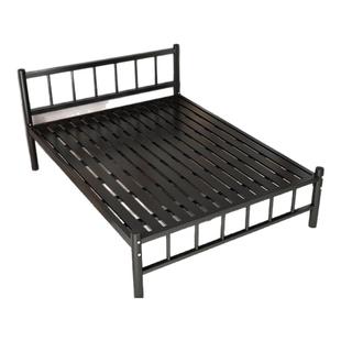 单人床铁床1m经济型现代简约宿舍床加厚加固家用简易出租房用1.5m