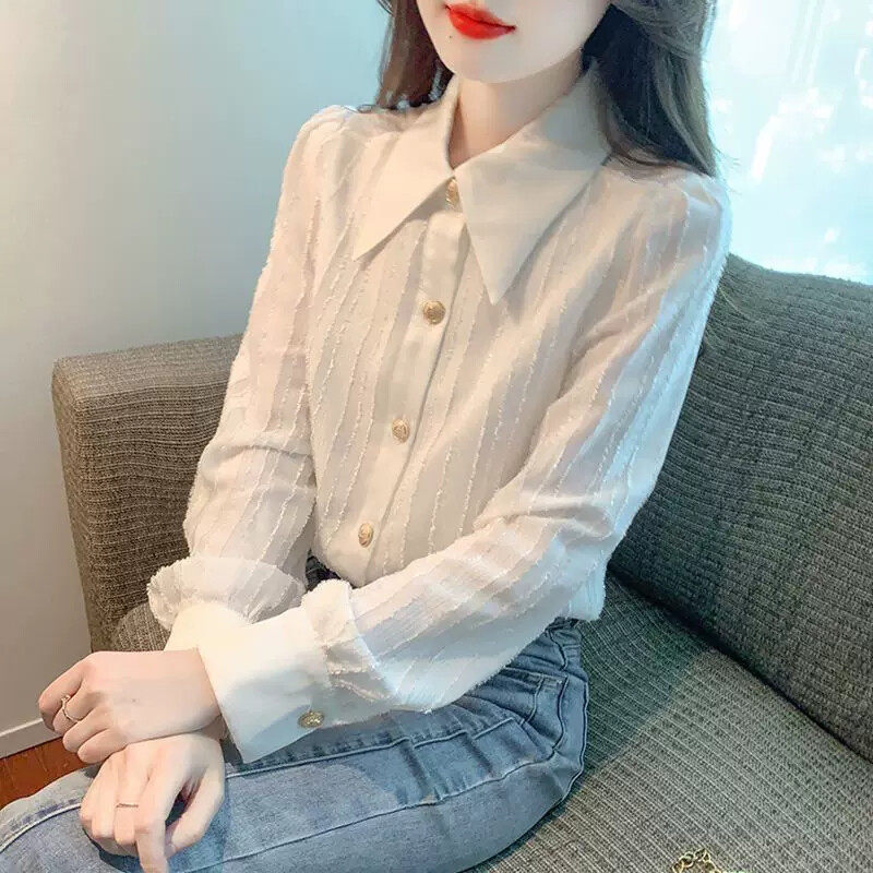 夏娃的女装奥特莱斯一线大牌专柜清仓欧货减龄百搭职业装白色衬衫
