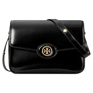 Tory Burch汤丽柏琦ROBINSON女士翻盖漆皮单肩斜挎包