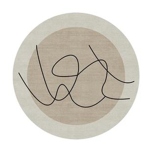 卧室地毯圆形衣帽间化妆台椅子垫子转移客厅地垫2025新款床边毯