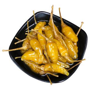 广西泡野山椒酸甜口泡小米辣泡椒凤爪泡辣椒玻璃瓶装小米辣500g