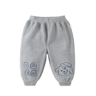 咔咔熊猫男童裤子童装加绒婴儿婴童冬装棉裤衣服秋冬儿童女童加厚